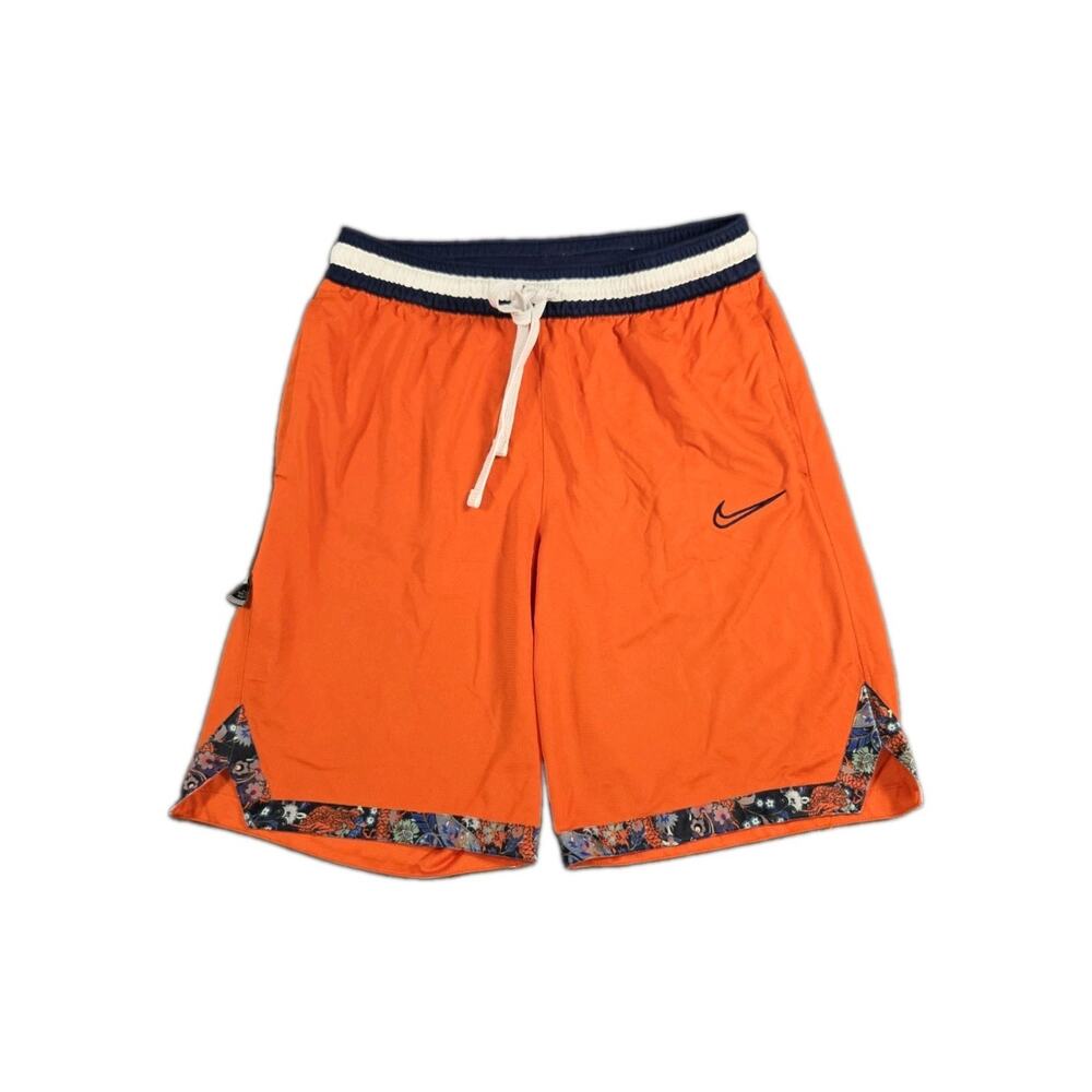 Nike Dri-Fit DNA Basketball Men's Size S Shorts Orange Floral NBA C6